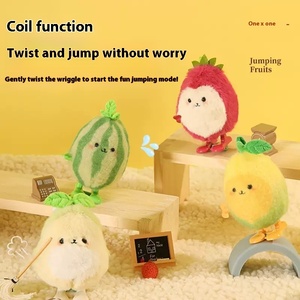 Sang Trọng Trái Cây Tương Tác Sang Trọng Keychain Đồ Chơi Dễ Thương Gió-up Mô Phỏng Đồ Chơi Sang Trọng Cho Trẻ Em Món Quà Sinh Nhật Nhảy Trái Cây Đồ Chơi - Product Image 3