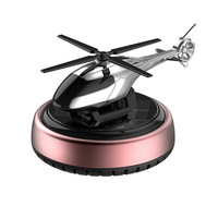 Diffuseur de parfum solaire rotatif pour voiture, modèle hélicoptère, ornement d'aromathérapie pour tableau de bord, intérieur de voiture