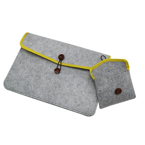 High Quality Felt Laptop Sleeve Notebook <b>Computer</b> Case Carrying <b>Bag</b> Two Sizes Multifunctional Felt Waterproof Laptop Tote <b>Bag</b> - Product Image 5