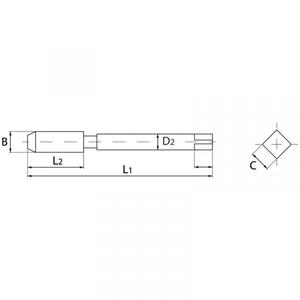 Fervi-E011/UNFN10M uunf F-COIL STI TAP-EAN 8012667365066ไฟฟ้าเครื่องมืออุปกรณ์ซ่อมด้าย - Product Image 2