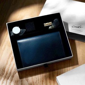 Genuine <b>Navy</b> Blue Color Pu Safiano Leather Passport <b>Bag</b> Personalised Ticket Holder Designer - Product Image 3