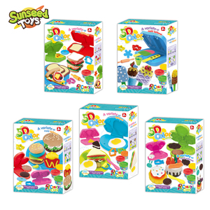 Ensemble de pâte à <span class=keywords><strong>modeler</strong></span> colorée 5D non toxique Sunseed, plastique et argile, moules et outils créatifs éducatifs DIY, ensemble de jeu pour enfants - Product Image 1