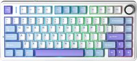Clavier mécanique de jeu AULA F75 RGB filaire 2.4G sans fil programmable USB/Type-C avec interrupteur mécanique personnalisé PBT Kailh pour