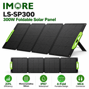 แผงโซลาร์เซลล์พับได้ 300W โมโนคริสตัลไลน์ ETFE IP67 พร้อม MC4 สำหรับการตั้งแคมป์ การเดินทาง และการชาร์จสำรองกลางแจ้ง - Product Image 1