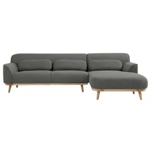Style traditionnel petit appartement meubles lin tissu canapé sectionnel en forme de L canapé pour salon
