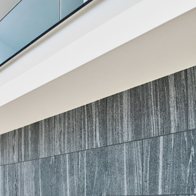 Exterior Santiago Grey Granite Stone Walls Exterior Wall Cladding Panels