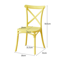 Chaise enfant empilable au design moderne avec dossier, en résine plastique, vente chaude du fournisseur d'usine, idéale pour les activités, les fêtes et le salon