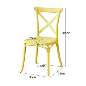 เก้าอี้เด็กดีไซน์ทันสมัย แบบซ้อนได้ มีพนักพิง ผลิตจากโรงงาน ผู้ผลิตขายดี วัสดุเรซิ่นพลาสติก สำหรับกิจกรรม งานปาร์ตี้ ห้องนั่งเล่น - Product Image 5