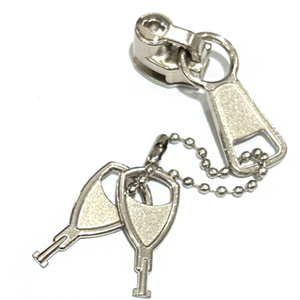 उच्च गुणवत्ता वाले कस्टम लोगो ज़िप पल्लर फैशन कुंजी नायलॉन और धातु जिपर स्लाइडर के लिए - Product Image 6