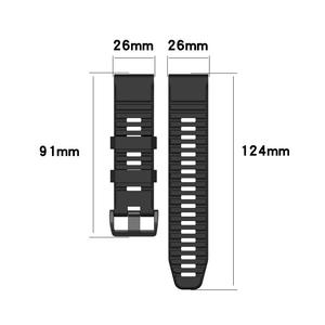 Correa de silicona para reloj Garmin <span class=keywords><strong>Fenix</strong></span>, correa de silicona de liberación rápida de 26mm, 22mm, 7X, 7, 6X, 6, 5X, 5, 3HR, Forerunner 935 - Product Image 6