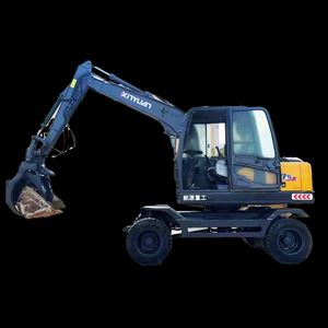 XINYUAN Used MINI Wheel Excavator 75W Second Hand Ton <b>Small</b> Hydraulic Hyundai 7ton with Engine and <b>Pump</b> - Product Image 1