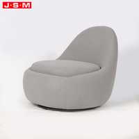 Fauteuil de détente pour la maison, design moderne, cadre en bois de haute qualité, fauteuil en mousse et tissu pour le salon avec base métallique rotative