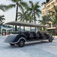Voiture vintage rétro électrique classique personnalisée, voiture de réception d'hôtel de luxe, voiture de réception VIP de club de golf équipée d'un moteur de 7,5 kW