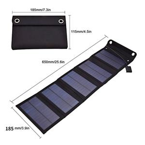 ALECTER Panneau Solaire Monocristallin Pliable 30W 20% Haute Efficacité Léger USB 5V Étanche Certifié CE TUV pour Extérieur - Product Image 5