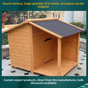 Casa de madera para mascotas al aire libre resistente a la intemperie de primera calidad refugio duradero para perros y gatos adecuado para Teddy Golden Retriever y perros grandes - Product Image 2