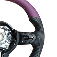 Volant de voiture BMW en cuir violet pour BMW M3 M4 M5 M6 F30 F10 F60 F80 F20 F22 F31 F32 E46 E71 E90 E92 E91 E92 E60 X1 X3 X5
