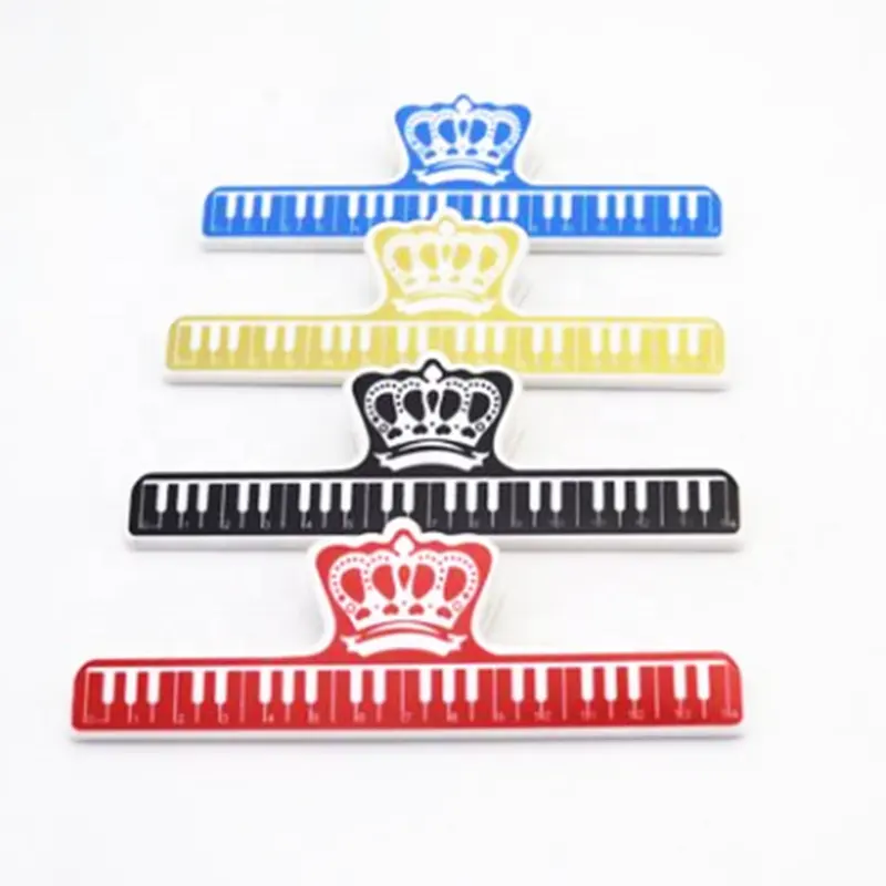 Kleurrijke Plastic Muziek Score Vaste Clips Boek Papier Houder Voor Gitaar Viool Piano Speler Multi-Functionele Lente Clips