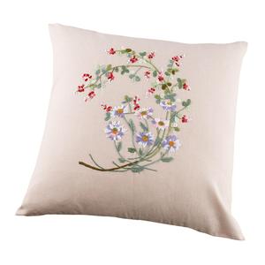 ชุดปลอกหมอนปักลายดอกไม้แบบพกพานุ่มสำหรับโซฟาตกแต่งคริสต์มาส - Product Image 1
