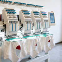 Machine à broder compacte haut de gamme pour casquettes, 500 motifs de stockage, pour la broderie de logos sur casquettes