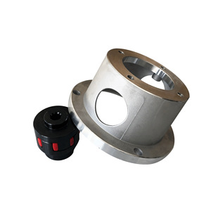 Bride de couvercle de pompe de <span class=keywords><strong>fonderie</strong></span> en aluminium personnalisée, boîtier de <span class=keywords><strong>cloche</strong></span> hydraulique en aluminium - Product Image 2