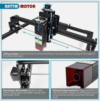 Machine de gravure laser CNC 4240 avec tête laser 20W pour la gravure sur bois et PCB
