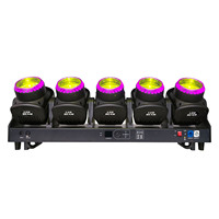 Projecteurs de scène puissants à faisceau lumineux LED RVB pleine couleur 5x120W avec contrôle DMX512 pour effets de faisceau mobile et de lavage, concerts et DJ