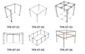 Precio barato, estructura de sonido cuadrada, altavoz de techo ligero, telón de fondo de escenario, sistema de armazón de iluminación de aluminio - Product Image 2