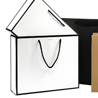 Sac de shopping en carton de luxe imprimé avec logo estampé à chaud, en matériaux recyclés, prix de gros, faible MOQ, ruban inclus