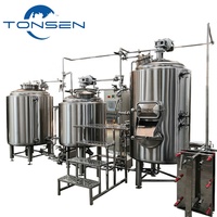 Réservoir d'eau chaude Tonsen 500L 600L à double paroi pour machine de brassage, cuve isolée à double enveloppe pour processus de brasserie