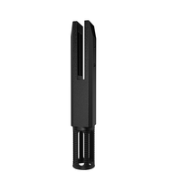 Supports de verre robustes et réglables en acier inoxydable satiné 2205 pour balustrades en verre trempé d'extérieur, d'hôtel, de villa, d'escalier, de balcon et de piscine