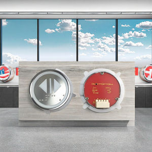 Botón de Elevador HD-60 de Diseño Contemporáneo en Metal con Braille y Pantalla Táctil para Edificios de Oficinas - Product Image 3