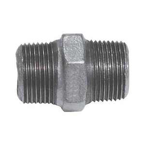 Accesorios de alta presión Pezones chapados en zinc-3/8 \ "Acero al carbono Acero inoxidable Cobre CPVC BSPT Roscas NPT para productos químicos - Product Image 1