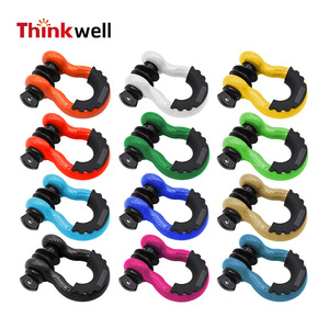 ตะขอเกี่ยวแบบสลิปฮุค Thinkwell Bow Shackle ขนาด 34 มม. ผลิตจากเหล็กอัลลอยด์ รับน้ำหนัก 2 ตัน ถึง 25 ตัน สำหรับงานลากจูงและกู้ภัยแบบออฟโรด - Product Image 1