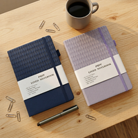 Carnets de notes A5 en cuir PU à couverture rigide lignée, personnalisables pour usage quotidien au bureau et en entreprise – Collection 2026-2027 – Offre Spéciale