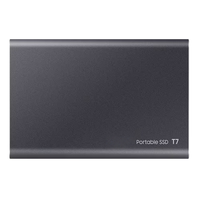 قرص صلب خارجي محمول T7 بسعة 1 تيرابايت، USB 3.2 الجيل الثاني، لون رمادي، جديد للابتوب MU PC1T0T AM