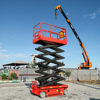Plateforme élévatrice à ciseaux électrique autopropulsée JCPROTECH JC-SL1012, hauteur de travail 14 m, avec panneau de commande et télécommande