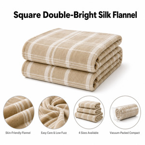 Manta de Franela Personalizada OEM, Manta a Cuadros Suave y Acogedora para Sofá, Cama y Hogar, Tamaño y Logotipo Personalizables, Venta al Por Mayor - Product Image 5