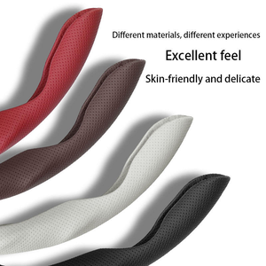 Housse de <span class=keywords><strong>volant</strong></span> de voiture 4 branches en cuir Nappa coloré Yingxi, populaire, pour Tesla, Toyota, BMW, Jeep - Product Image 6