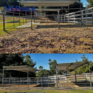 Panneau de clôture robuste galvanisé pour chevaux, chèvres, moutons et bovins, pour ferme et ranch, en <span class=keywords><strong>bois</strong></span> traité thermiquement - Product Image 6