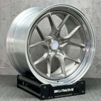 Jantes Bku 2 pièces forgées 5x130 pour Porsche 911 992 991 997 GT2 GT3 RS, personnalisées, légères, 19 20 21 pouces, alliage brossé or