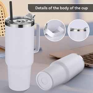 40 Oz Stainless Steel Tumbler Handle Vacuum Insulated 6-12 Hours <b>Thermal</b> Performance Reusable Travel Coffee <b>Mug</b> - Product Image 5