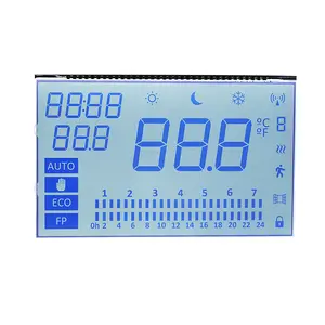 Các Module Hiển Thị LCD Tùy Chỉnh MOQ Nhỏ Màn Hình LCD 7/16 Phân Đoạn Cho Nhiệt Kế Hồng Ngoại Với Đèn Nền RGB