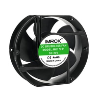 Refroidisseur d'air axial à double boule 170MM DC 12V 24V Ventilateur de refroidissement de boîtier 172x51mm 17251 17CM Big Air Flow Cpu Great Fan