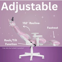 Europe Hot PU Leather Low Price Cute Cow Pink Gaming Chair Lavender COW Series Gaming Chair With Ottoman for Girls