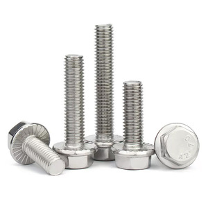 Wanqian Fasteners Hex Flange Bolts M4 M5 M6 M8 304 Stainless Steel Fully Threaded With Washer Class 10.9 12.9 - Product Image 1