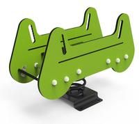 Cheval à bascule en PE pour aire de jeux extérieure, équipement pour écoles maternelles, construction en métal et PE