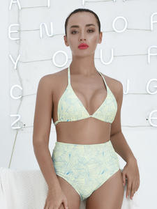 Traje de baño deportivo de una pieza con estilo para mujer europea americana, ropa de playa con estampado de patrón sólido Sexy, corte transpirable de talla grande - Product Image 6