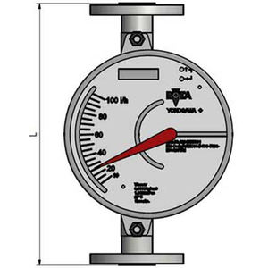 Débitmètre rotamètre Yokogawa OEM 100 % neuf et original, personnalisable, à connexion à bride à section variable, 4-20 mA, pour l'eau, type RAMC - Product Image 3