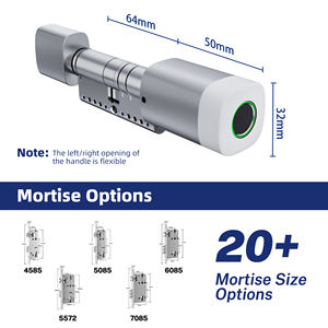 اسطوانة إلكترونية مقاومة للماء واي فاي بطاقة بلي بصمة اسطوانة رقمية مع تويا قفل اسطوانة ذكي قابل للتعديل - Product Image 5