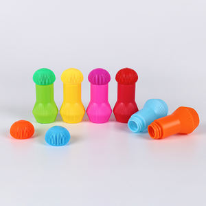 Petits marqueurs de bingo néon lumineux silencieux, forme ergonomique, prise en main facile pour tous les âges, pointe éponge, stylo marqueur à points, stimulation <span class=keywords><strong>tactile</strong></span> pour enfants - Product Image 4